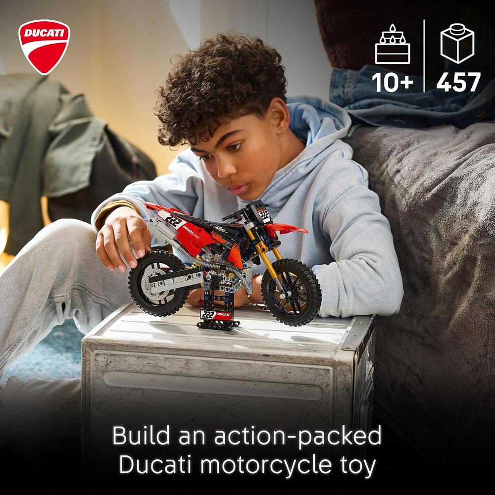 LEGO MOTOCICLETA DUCATI DESMO450 MX FACTORY TECHNIC 42238 - 2