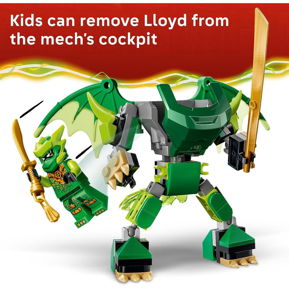 LEGO PAQUETE DE BATALLA DEL MECH DRAGÓN DE LLOYD NINJAGO 71862 - 4