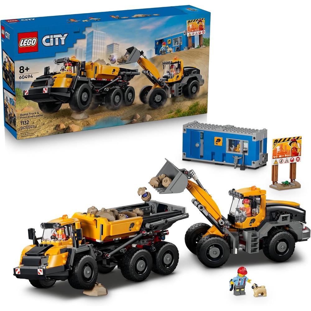 LEGO CAMIÓN VOLQUETE Y CARGADORA FRONTAL CITY 60494 - 1