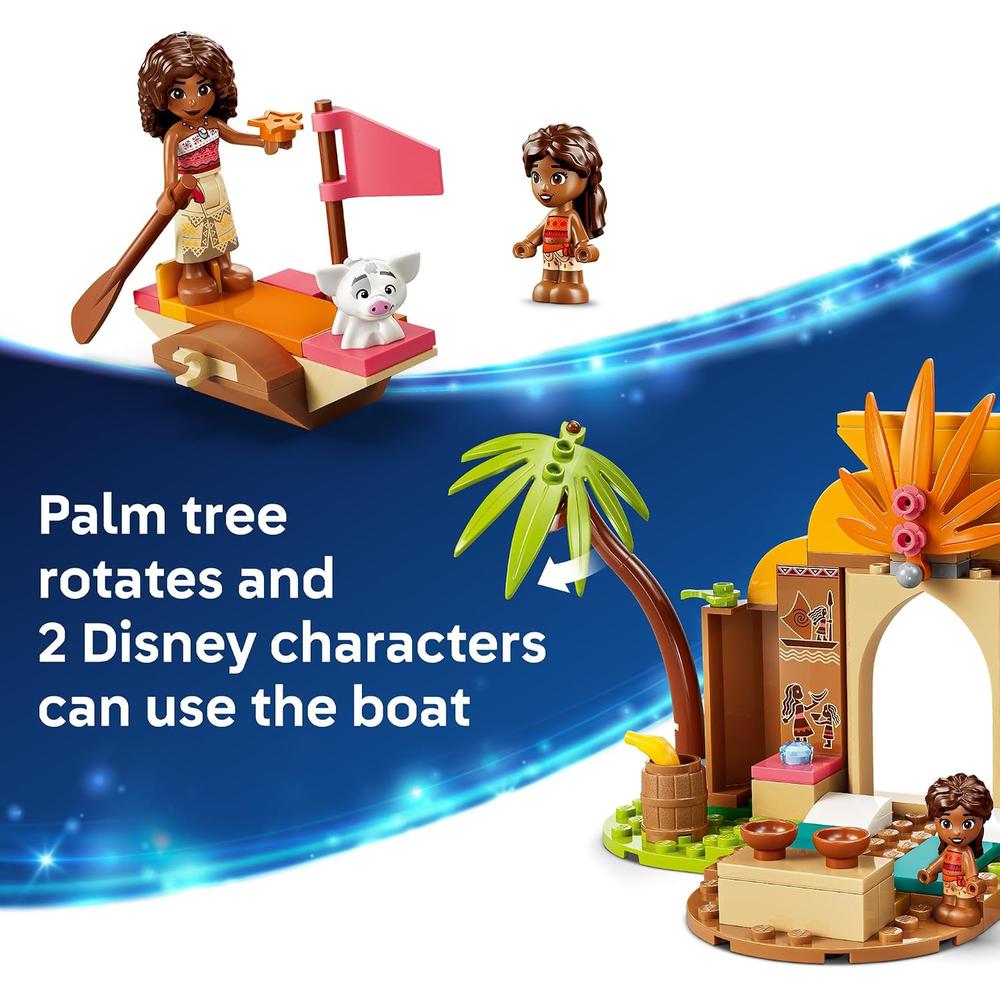 LEGO CASA Y BARCO DE LA ALDEA DE MOANA DISNEY 43282 - 5