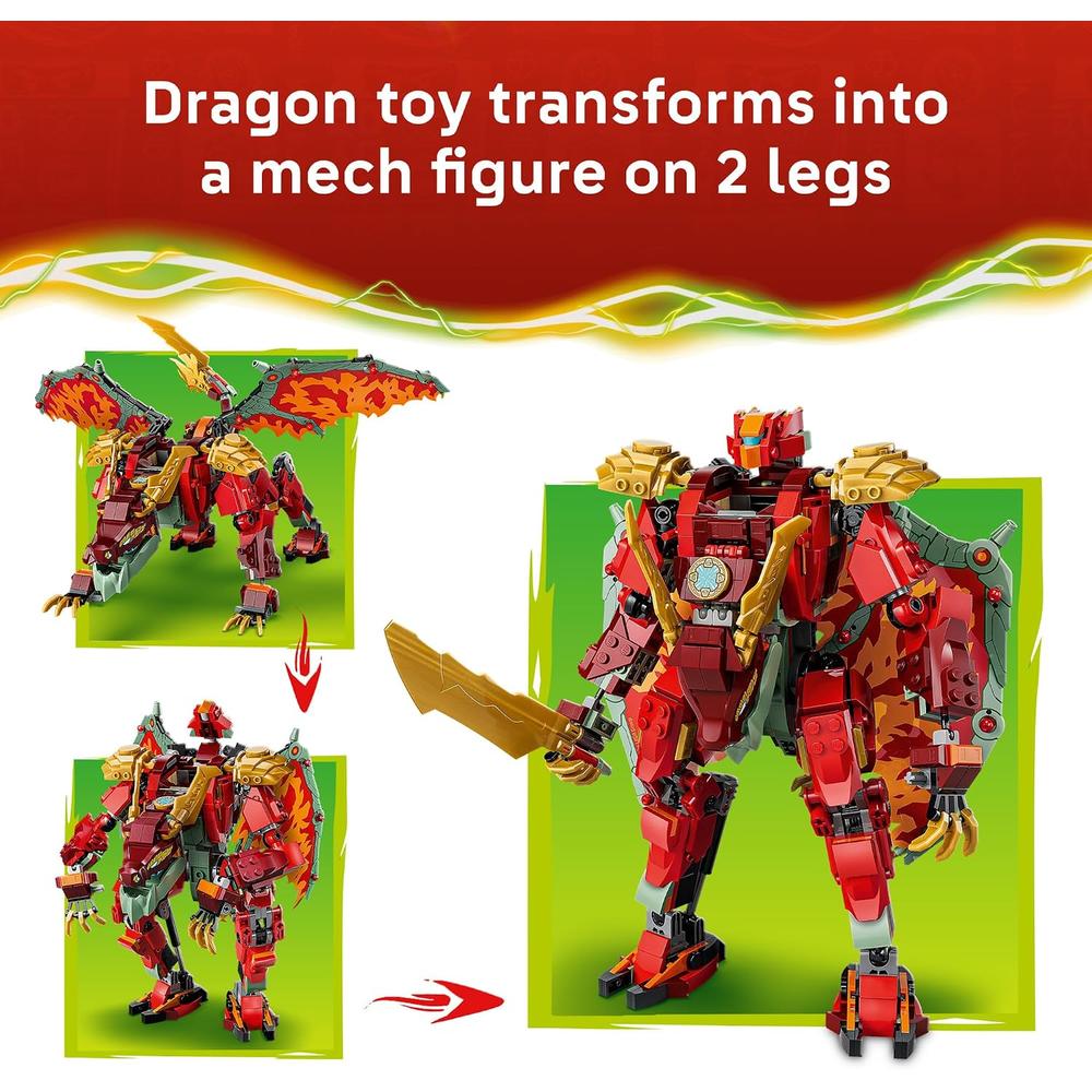 LEGO MECH DRAGÓN TRANSFORMABLE DE WYLDFYRE NINJAGO 71868 - 3