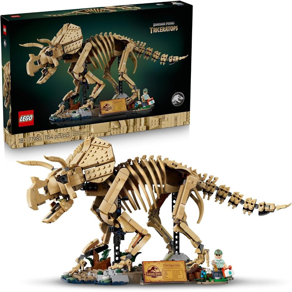 LEGO FÓSILES DE DINOSAURIOS TRICERATOPS JURASSIC WORLD 77985 - 1