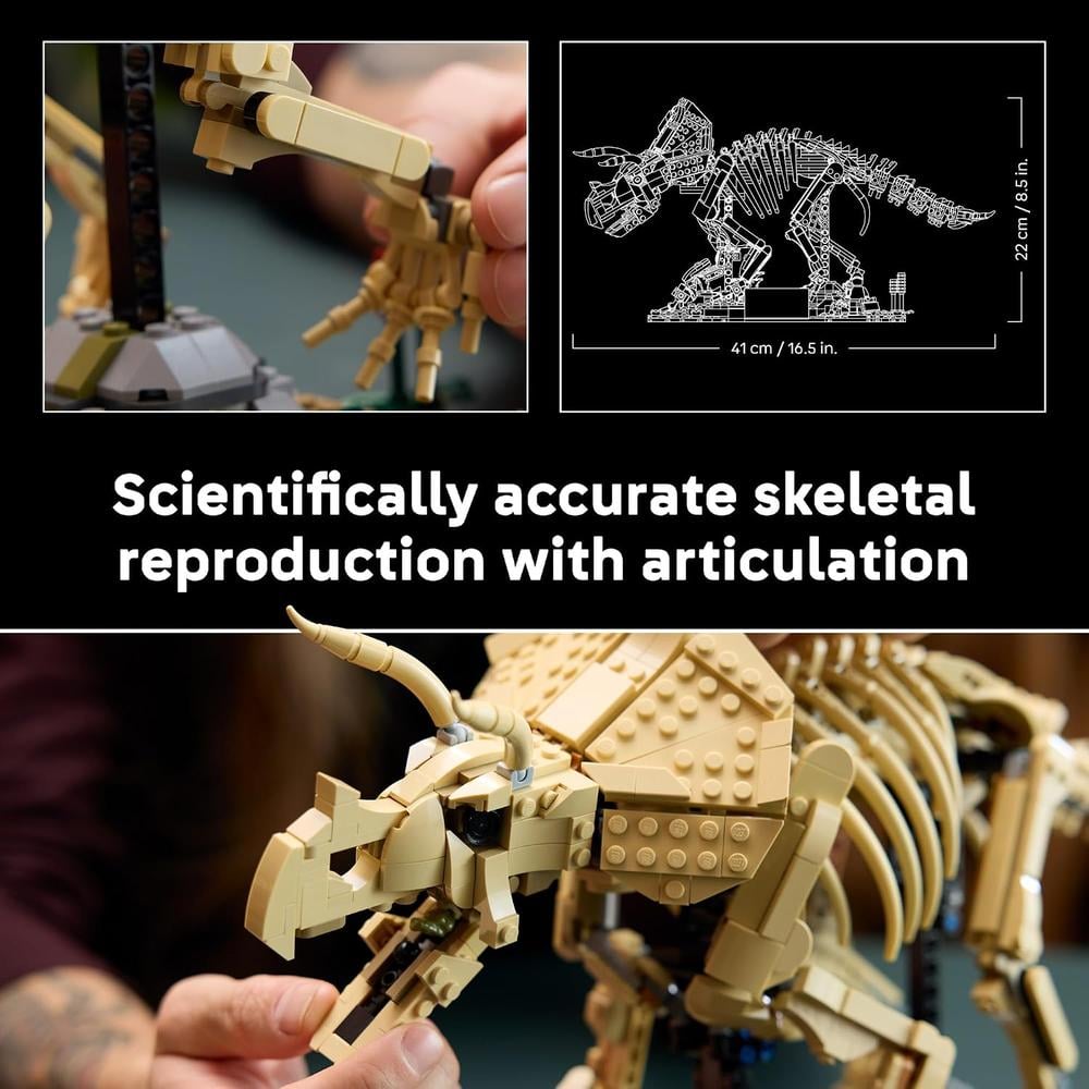 LEGO FÓSILES DE DINOSAURIOS TRICERATOPS JURASSIC WORLD 77985 - 4