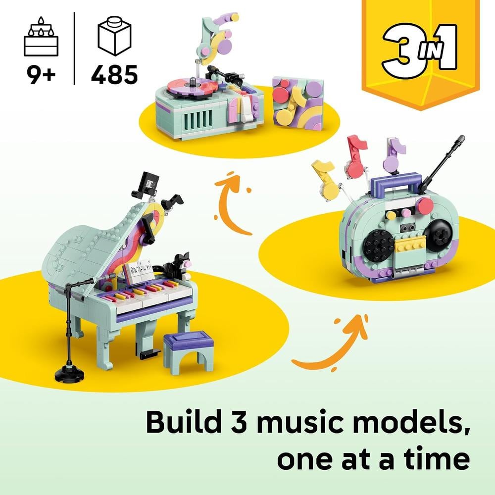 LEGO PIANO CON GATO DECORATIVO MUSICAL CREATOR 3 IN 1 31392 - 2