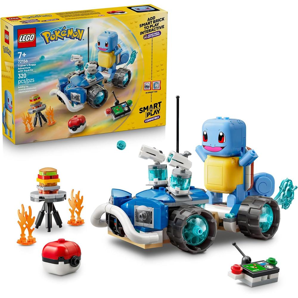 LEGO AVENTURA EN BUGGY DEL ENTRENADOR CON SQUIRTLE POKÉMON SMART PLAY 72156 - 1