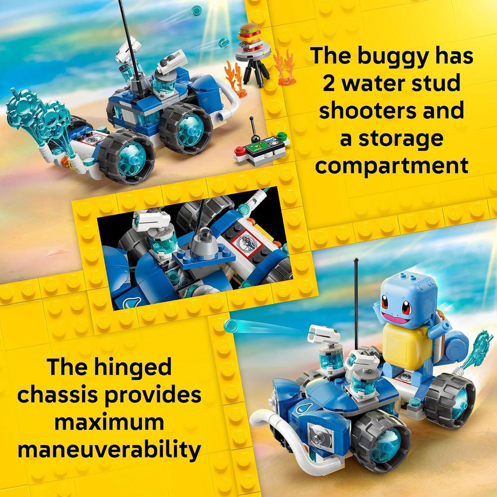 LEGO AVENTURA EN BUGGY DEL ENTRENADOR CON SQUIRTLE POKÉMON SMART PLAY 72156 - 3