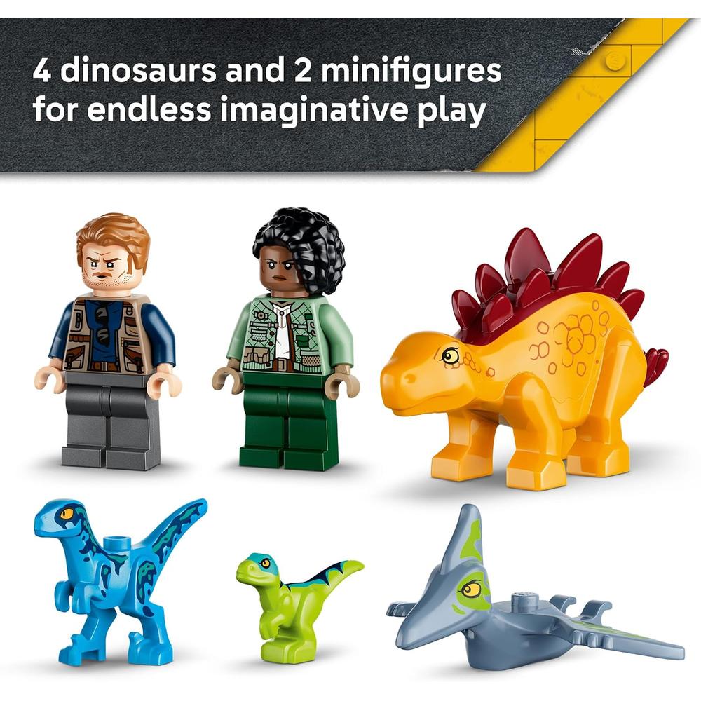 LEGO RESCATE DE VELOCIRAPTOR STEGOSAURUS Y PTERANODON JURASSIC WORLD 77981 - 6