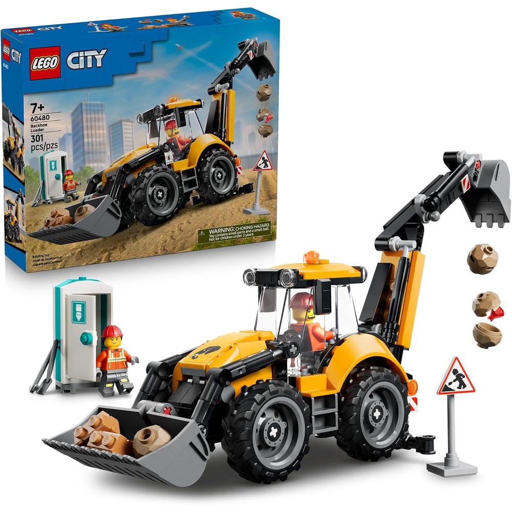 LEGO RETROEXCAVADORA AMARILLA CITY 60480 - 1