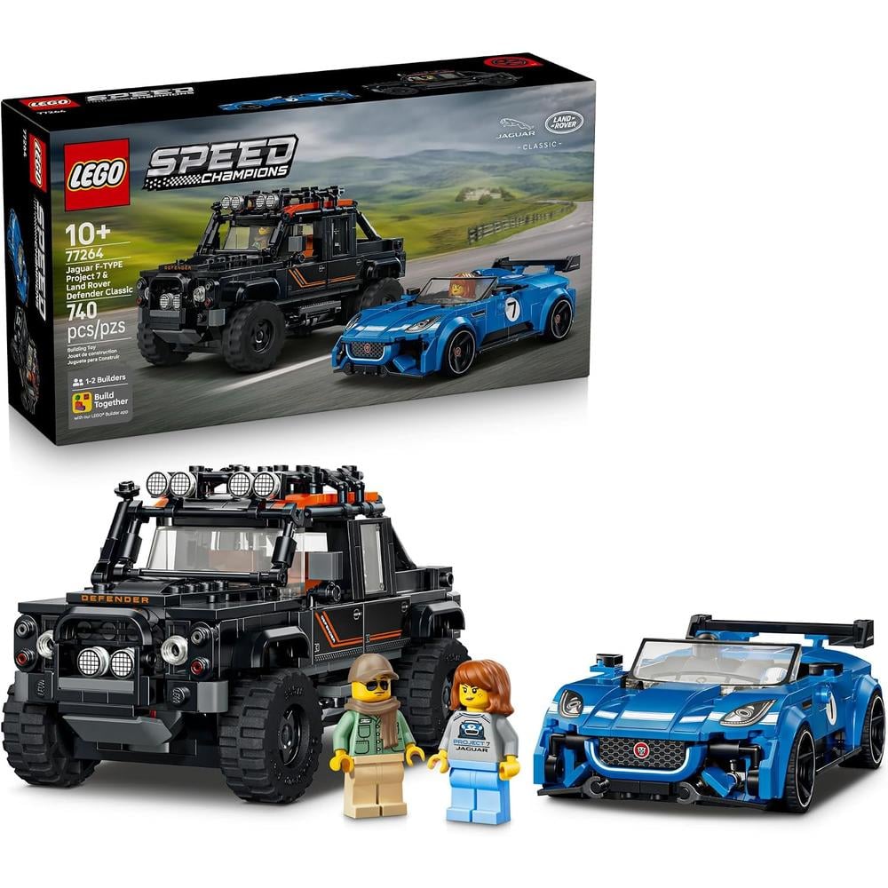 LEGO SPEED CHAMPIONS JAGUAR PROJECT 7 Y LAND ROVER DEFENDER 77264 - 1