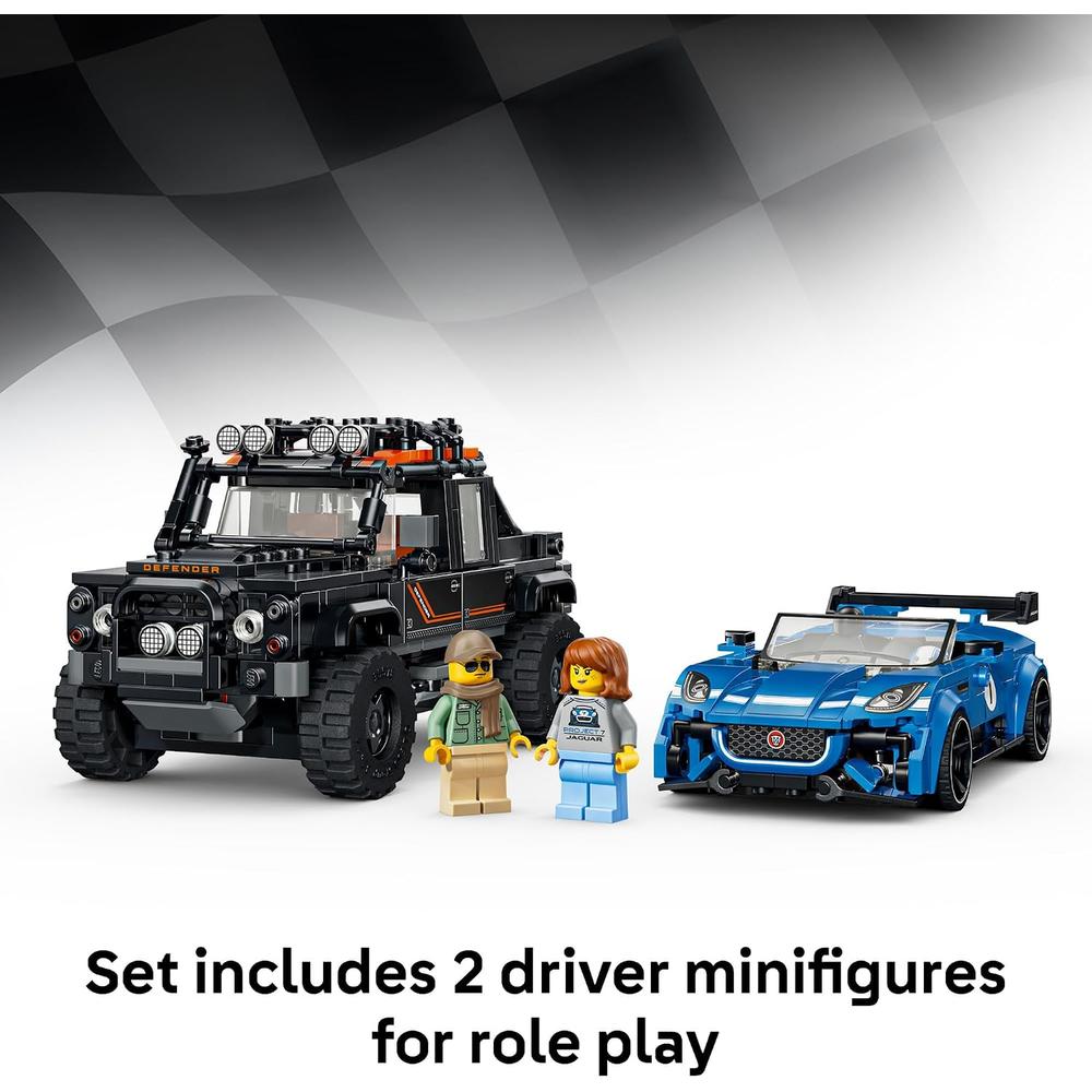 LEGO SPEED CHAMPIONS JAGUAR PROJECT 7 Y LAND ROVER DEFENDER 77264 - 5