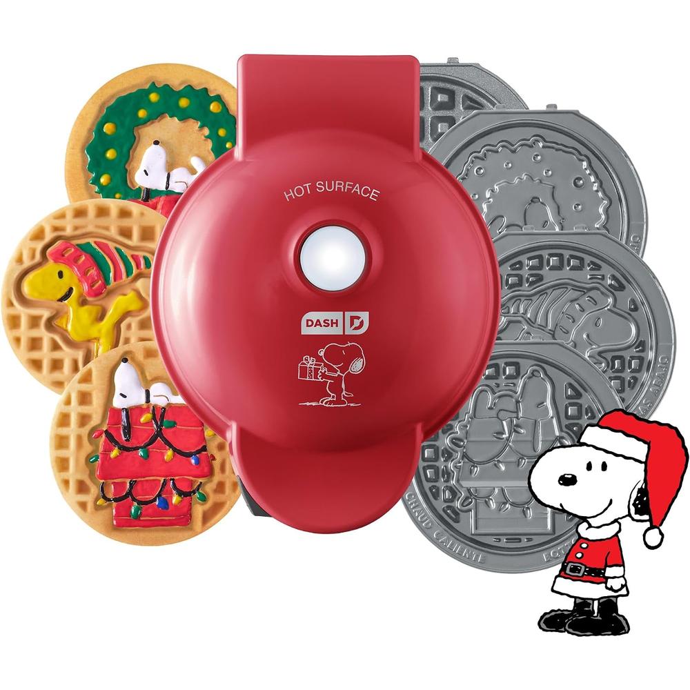 WAFLERA MINI PEANUTS X DASH SNOOPY | HOLIDAY MULTIMAKER | ROJO - 1