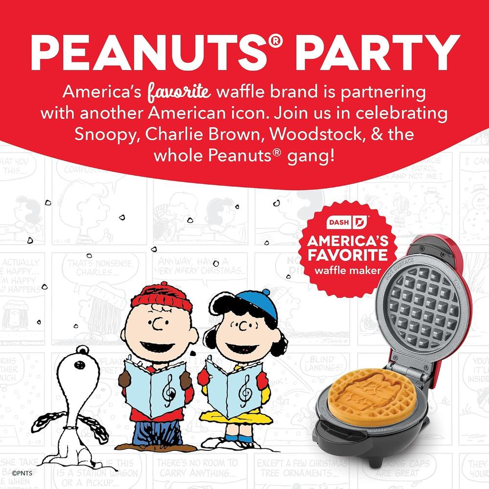 WAFLERA MINI PEANUTS X DASH SNOOPY | HOLIDAY MULTIMAKER | ROJO - 2