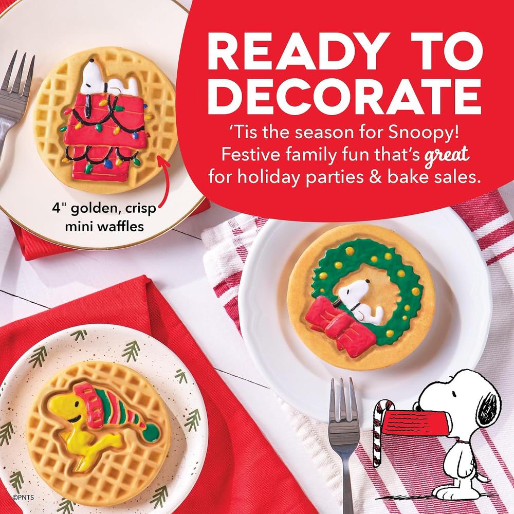 WAFLERA MINI PEANUTS X DASH SNOOPY | HOLIDAY MULTIMAKER | ROJO - 4