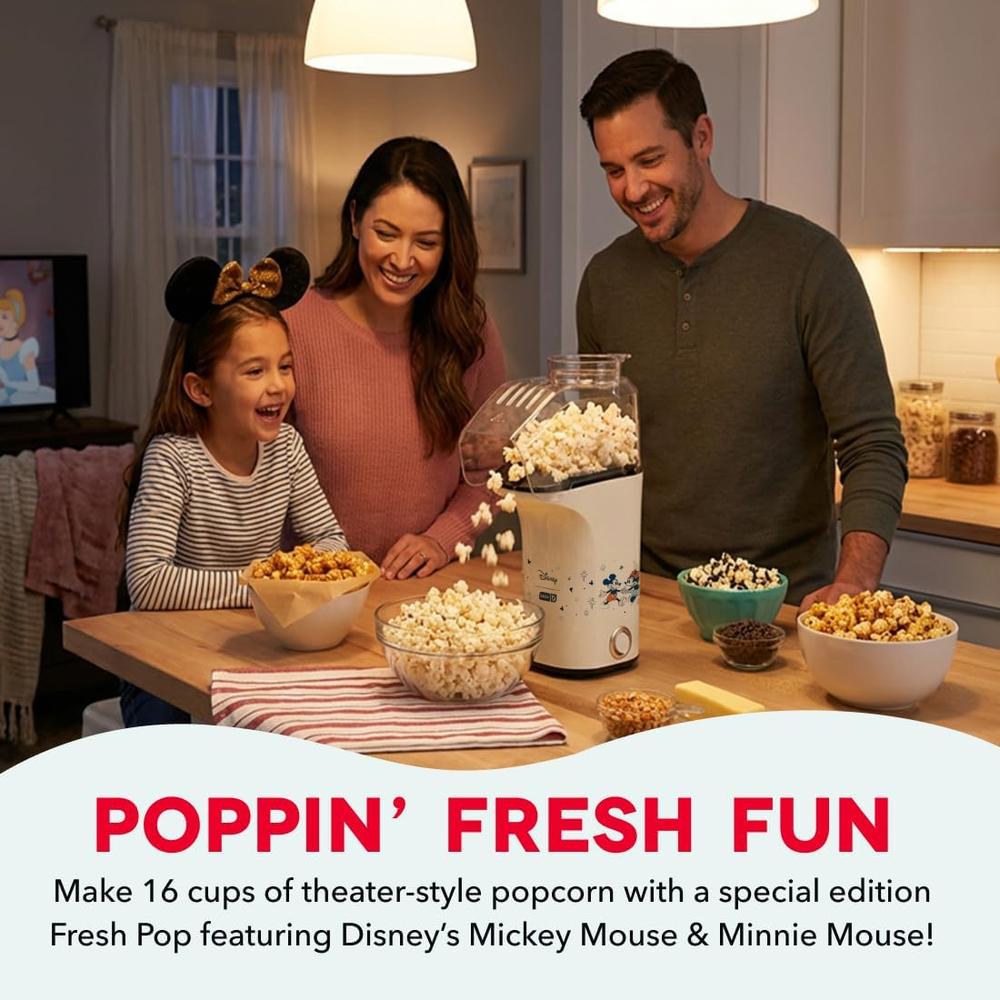 MÁQUINA DE PALOMITAS DISNEY DASH MICKEY Y MINNIE FRESH POP | 16 TAZAS - 3