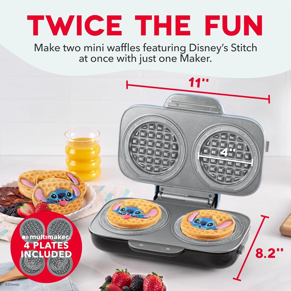 WAFLERA MINI DISNEY DASH MULTIMAKER | DOBLE | LILO Y STITCH - 2