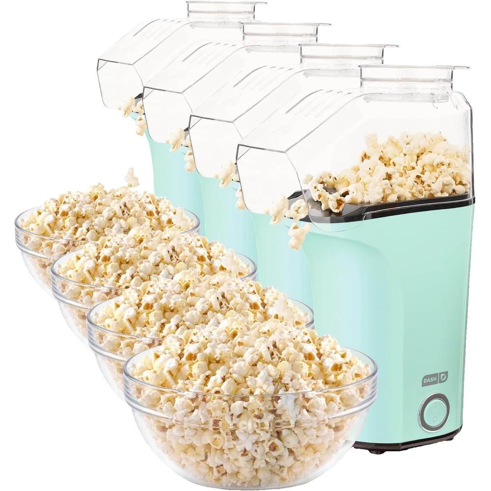 MÁQUINA DE PALOMITAS DASH FRESH POP 16 TAZAS | AQUA | PACK 4 - 1