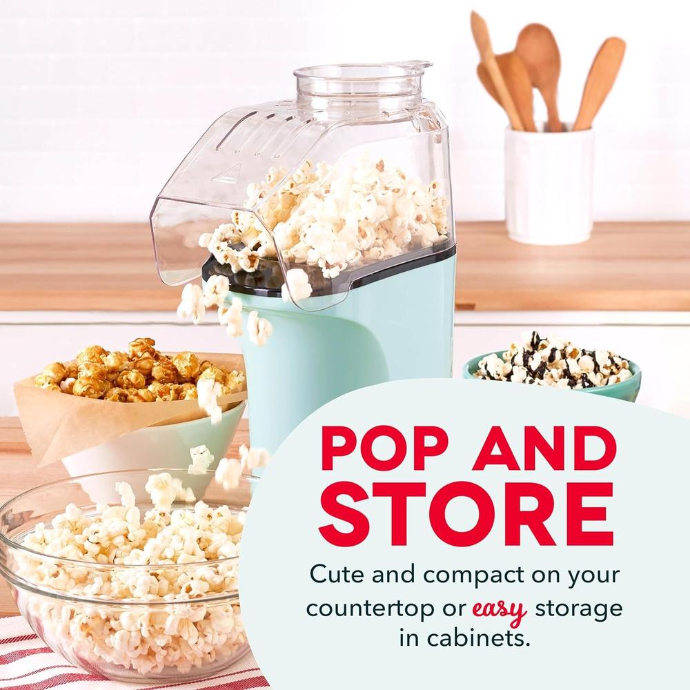 MÁQUINA DE PALOMITAS DASH FRESH POP 16 TAZAS | AQUA | PACK 4 - 5