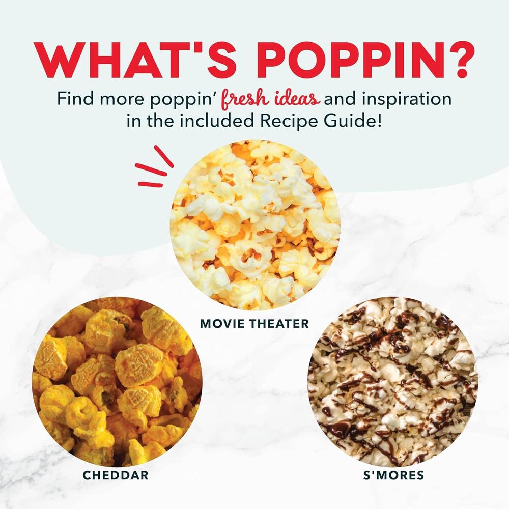 MÁQUINA DE PALOMITAS DASH FRESH POP 16 TAZAS | AQUA | PACK 4 - 6