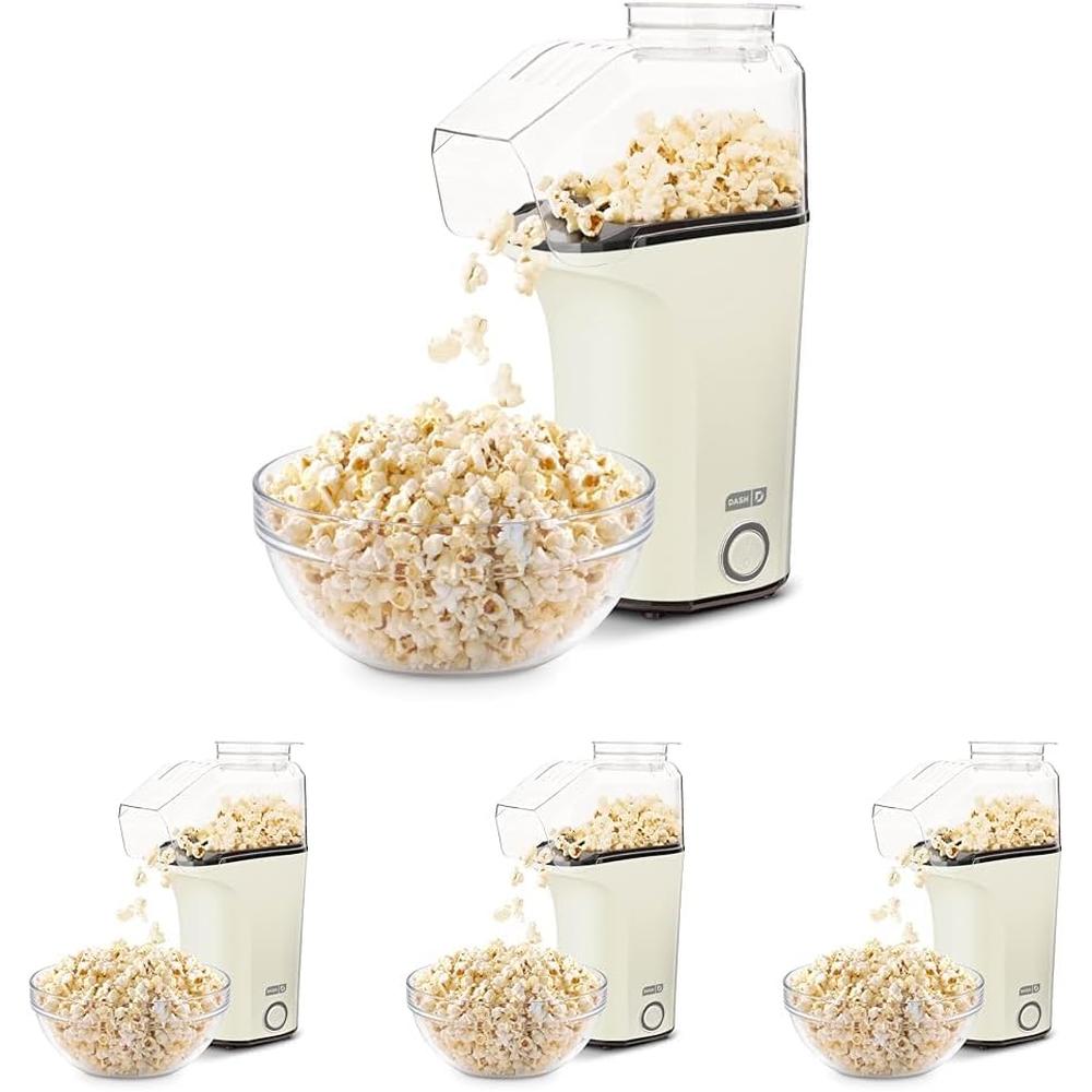 MÁQUINA DE PALOMITAS DASH FRESH POP 16 TAZAS | BLANCO | PACK 4 - 1