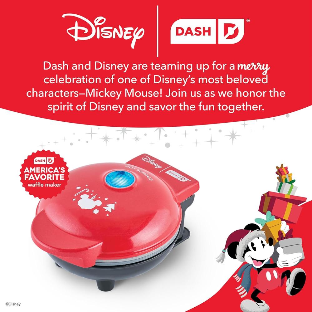 WAFLERA MINI DISNEY DASH MICKEY | GORRO DE SANTA | ROJO - 6