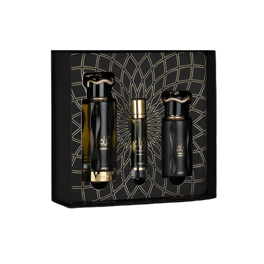 SET DE PERFUME LATTAFA TERIAQ INTENSE UNISEX 3PZS EDP - 1