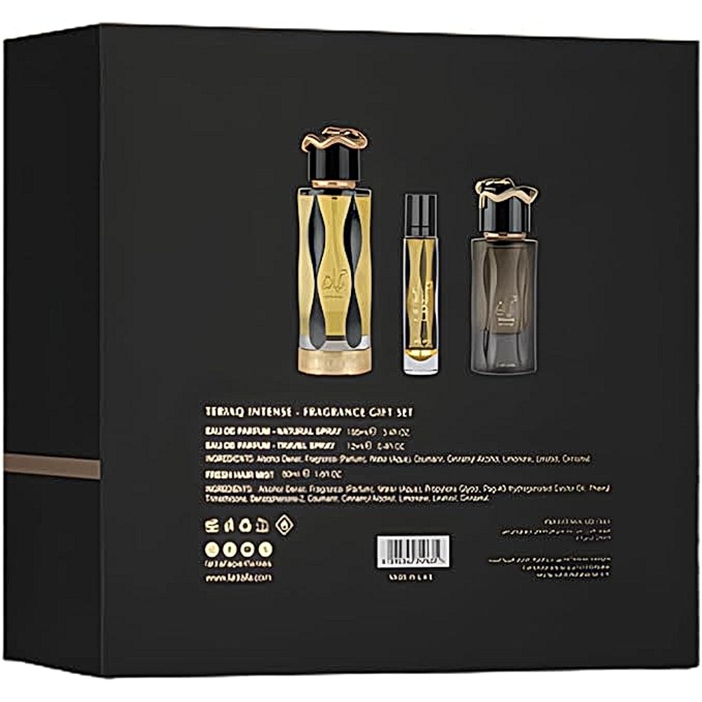 SET DE PERFUME LATTAFA TERIAQ INTENSE UNISEX 3PZS EDP - 2