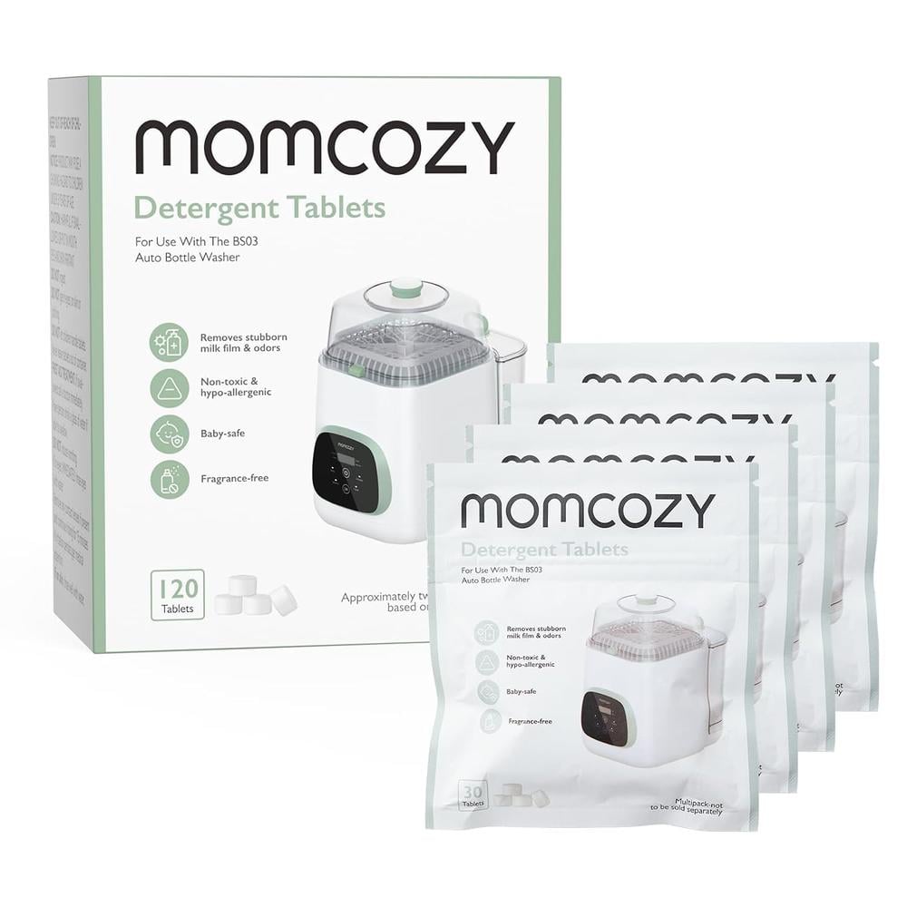 120 TABLETAS DETERGENTES MOMCOZY PARA LAVADOR DE BIBERONES | 120 UND - 1