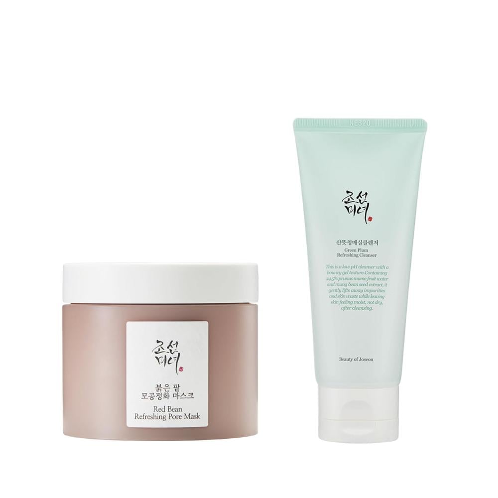 BEAUTY OF JOSEON | MASCARILLA DE FRIJOL ROJO + LIMPIADOR DE CIRUELA VERDE - 1