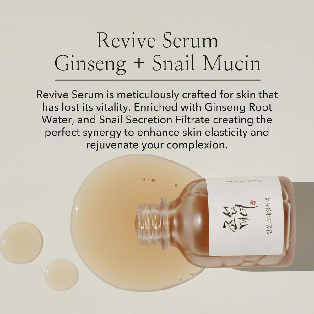 BEAUTY OF JOSEON | SÉRUM REVIVE DE MUCINA DE CARACOL Y GINSENG 1 OZ - 2