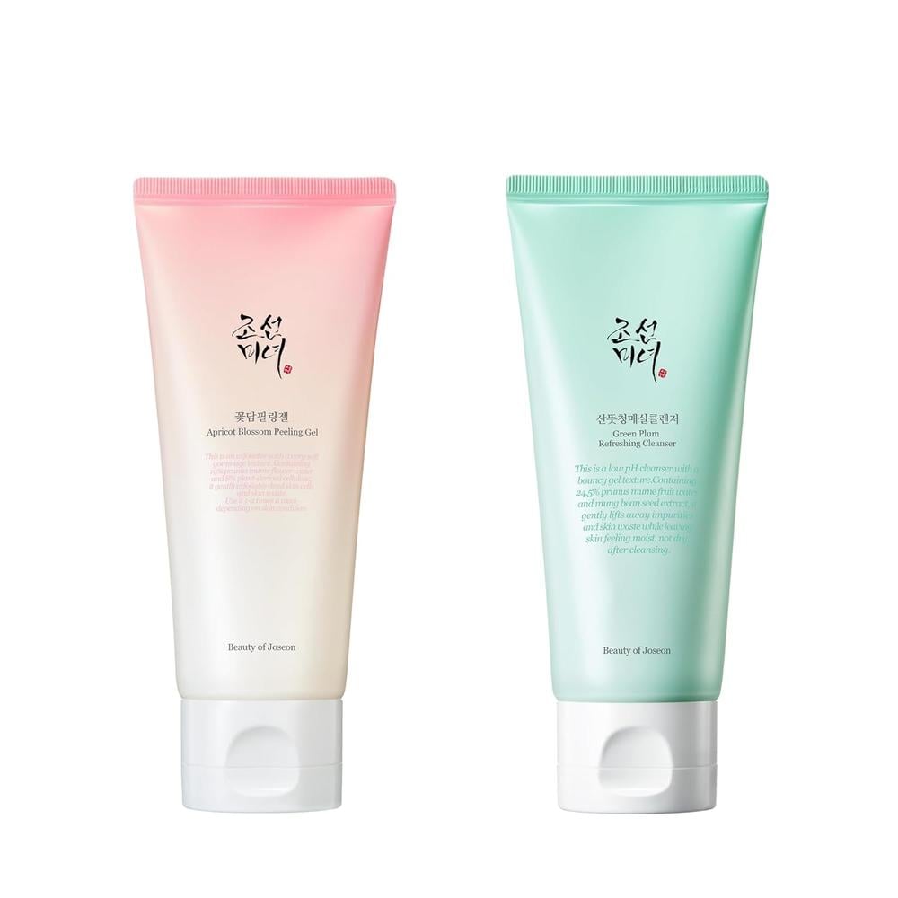 BEAUTY OF JOSEON | GEL EXFOLIANTE DE FLOR DE ALBARICOQUE + LIMPIADOR DE CIRUELA VERDE - 1