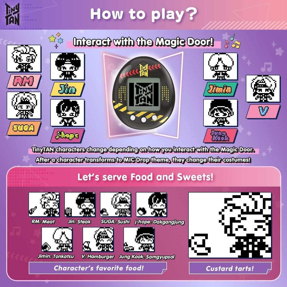 TAMAGOTCHI NANO BTS TINYTAN HUGMY J-HOPE FIGURA DE VINILO 88872 - 5