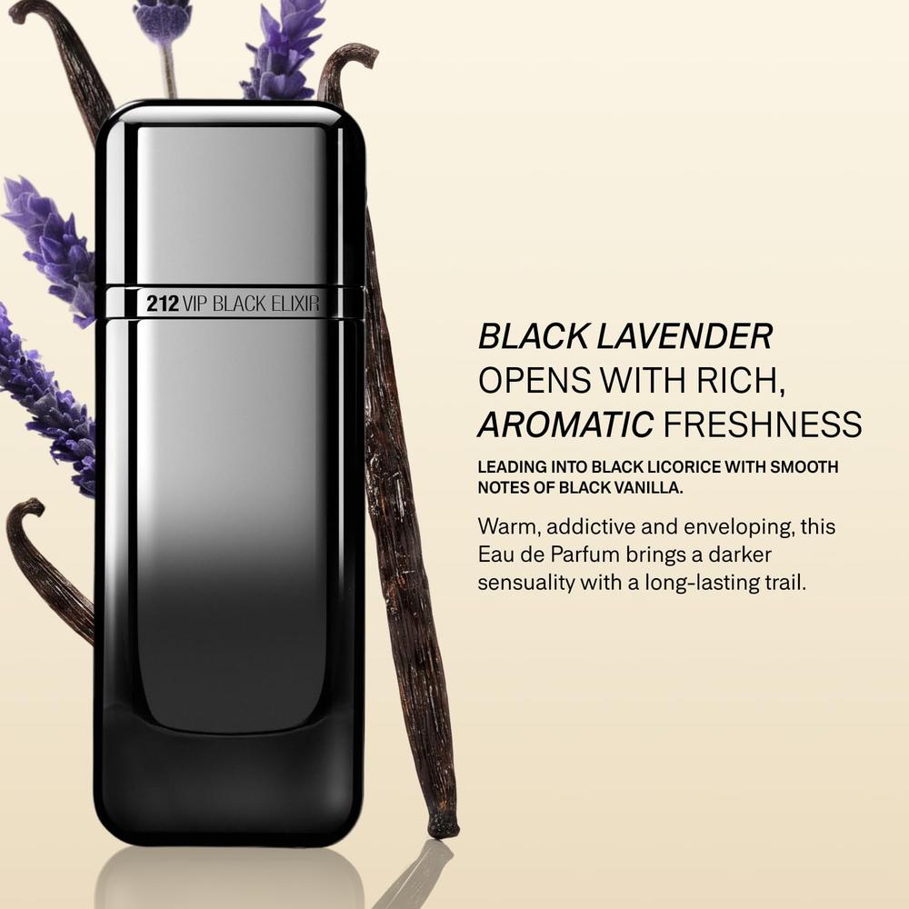 PERFUME 212 VIP BLACK ELIXIR EDP HOMBRE 3.4 OZ / 100 ML - 3
