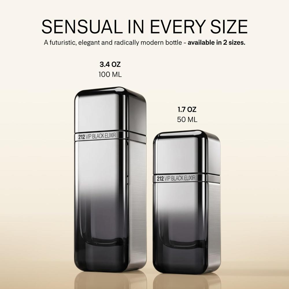PERFUME 212 VIP BLACK ELIXIR EDP HOMBRE 3.4 OZ / 100 ML - 6