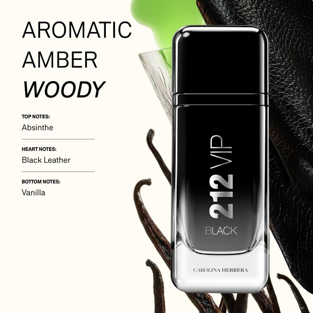 PERFUME 212 VIP BLACK EDP HOMBRE 3.4 OZ / 100 ML - 2