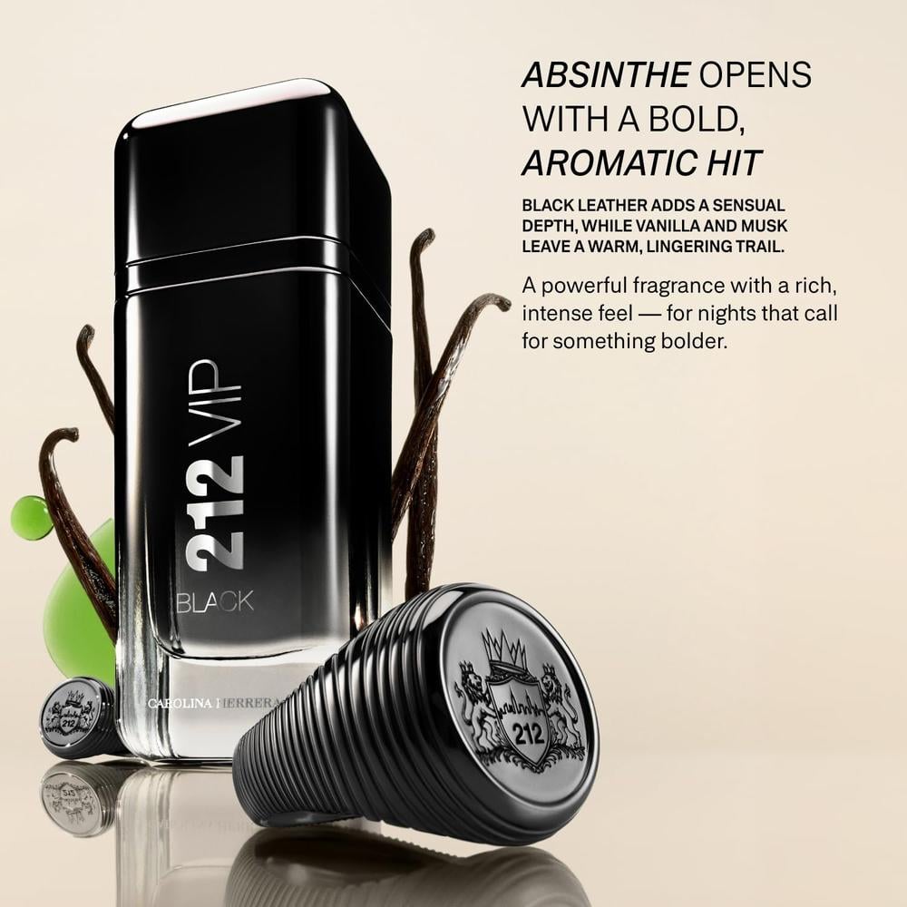 PERFUME 212 VIP BLACK EDP HOMBRE 3.4 OZ / 100 ML - 3