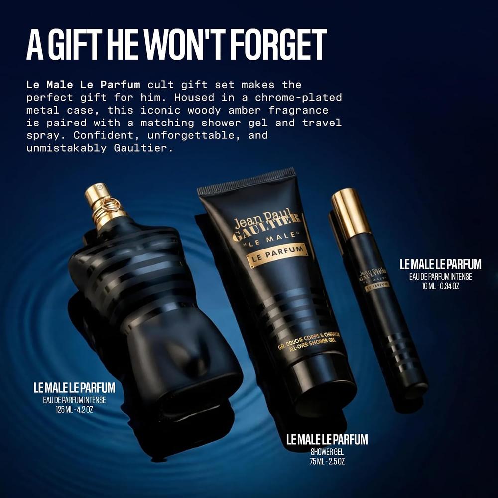SET LE MALE LE PARFUM EDP INTENSE HOMBRE 3 PIEZAS - 3