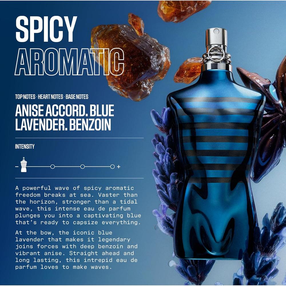 PERFUME LE MALE IN BLUE EDP HOMBRE 4.2 OZ / 125 ML - 2