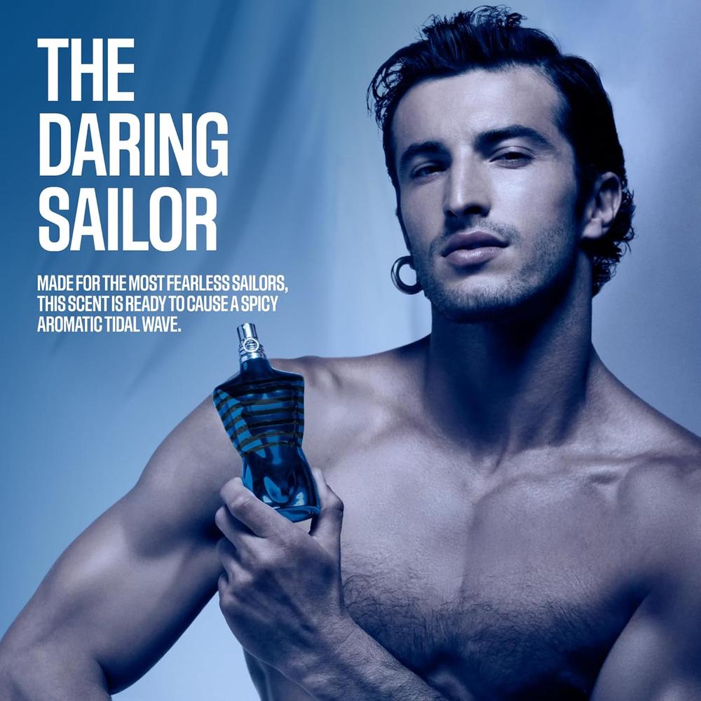 PERFUME LE MALE IN BLUE EDP HOMBRE 4.2 OZ / 125 ML - 4