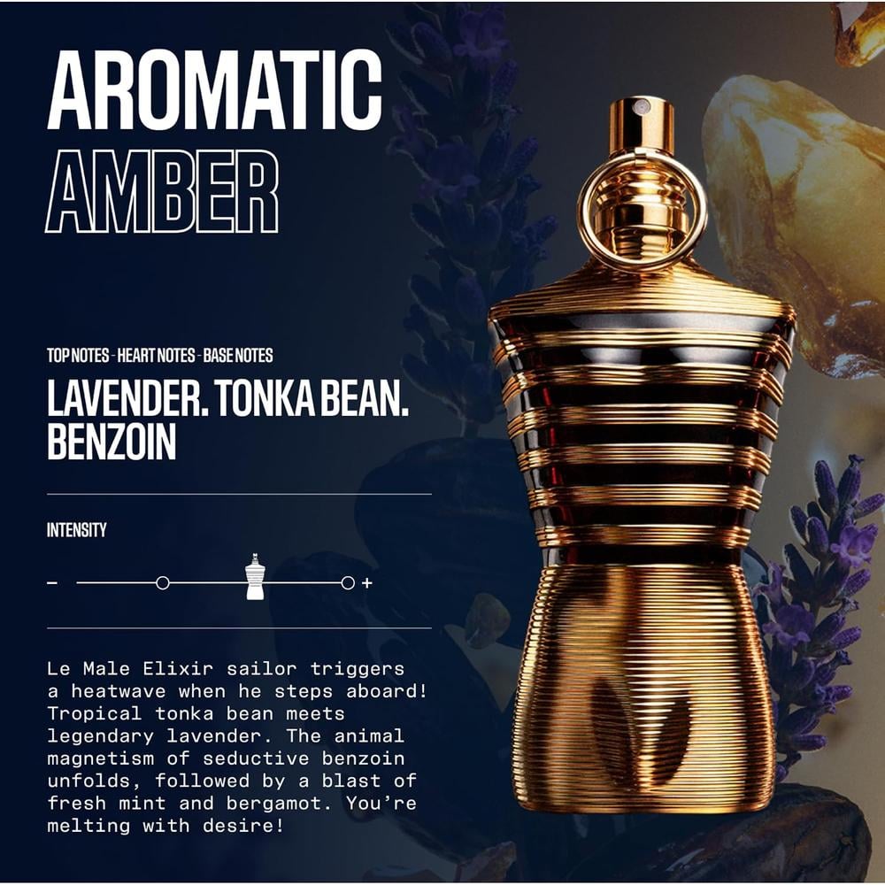 PERFUME LE MALE ELIXIR PARFUM HOMBRE 6.8 OZ / 200 ML - 2