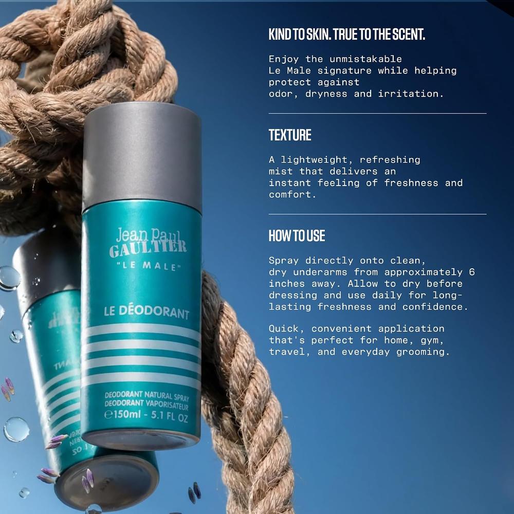 DESODORANTE LE MALE 5.1 OZ / 150 ML - 5