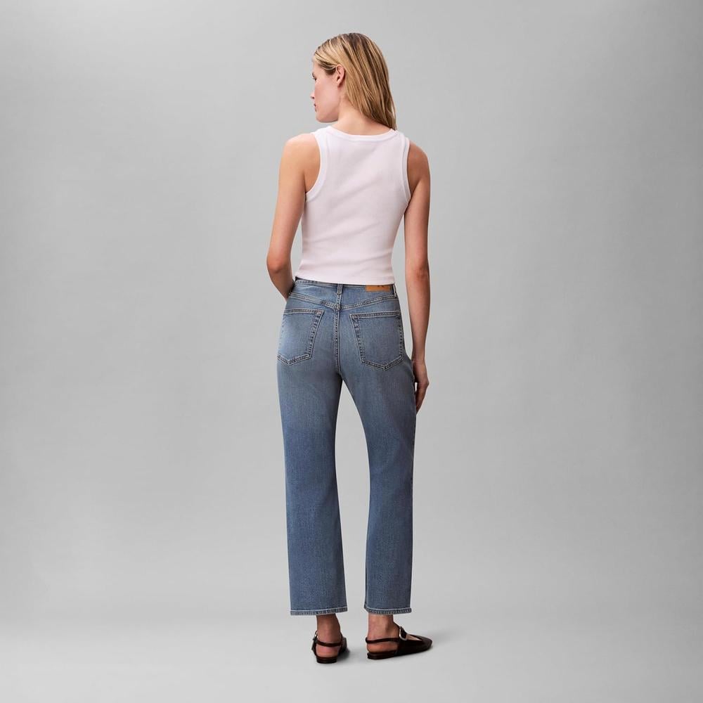 JEAN CALVIN KLEIN HIGH RISE CORTE RECTO - 2