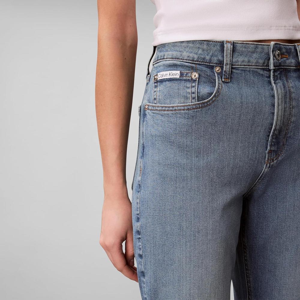 JEAN CALVIN KLEIN HIGH RISE CORTE RECTO - 4