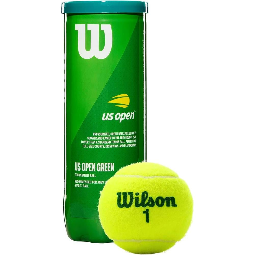 PELOTA DE TENNIS WILSON US OPEN YOUTH VERDE 3 UND - 1