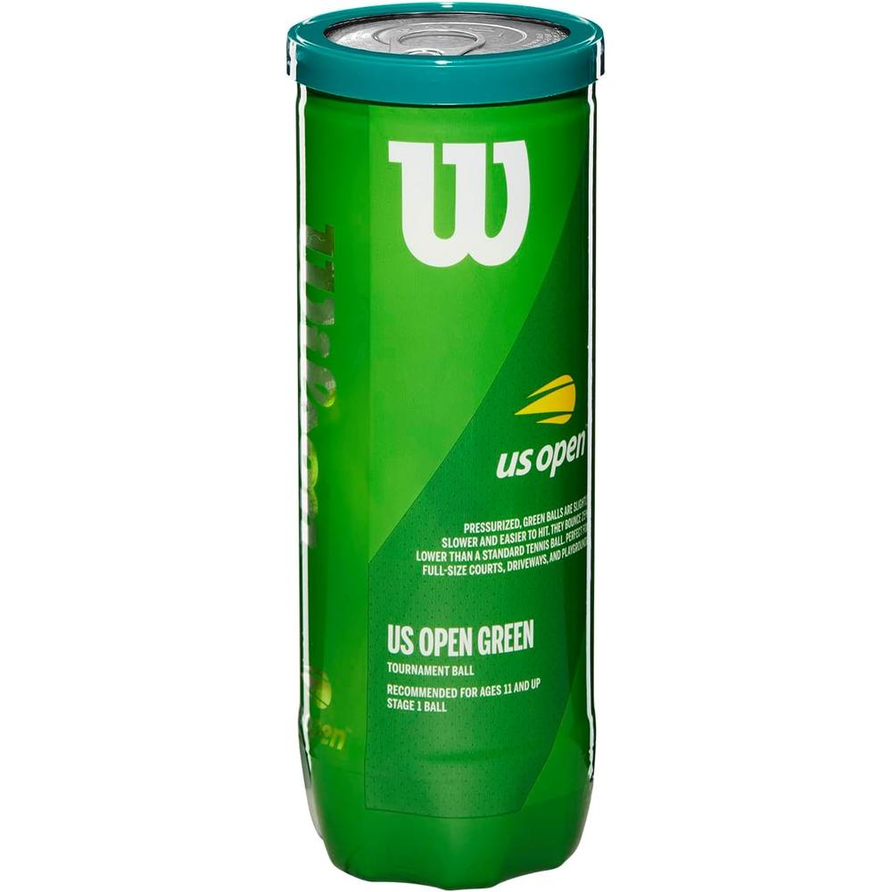 PELOTA DE TENNIS WILSON US OPEN YOUTH VERDE 3 UND - 6