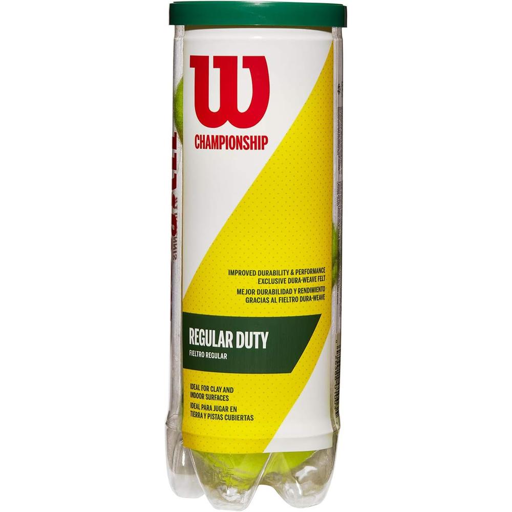 4 PACK PELOTA DE TENNIS WILSON CHAMPIONSHIP AMARILLO 3 UND C/U - 2