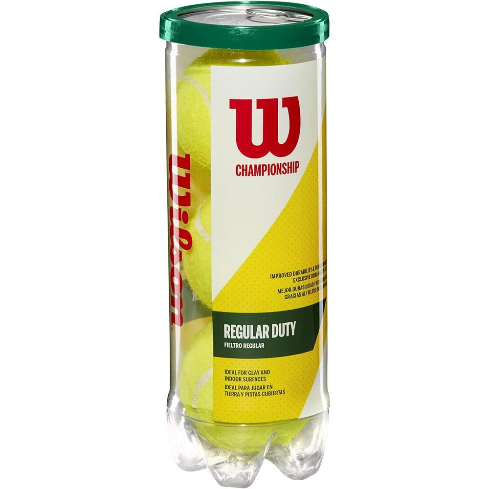 4 PACK PELOTA DE TENNIS WILSON CHAMPIONSHIP AMARILLO 3 UND C/U - 3