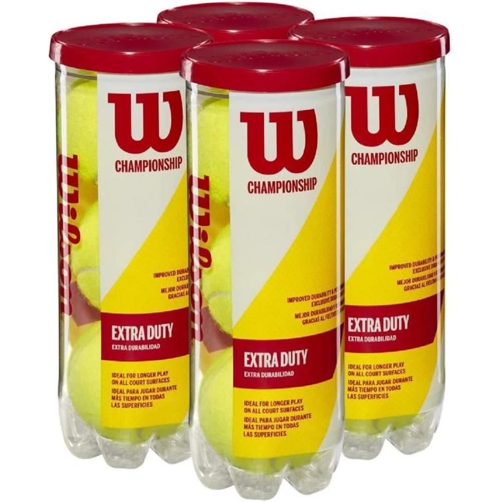 4 PACK PELOTA DE TENNIS WILSON CHAMPIONSHIP 3UND C/U - 1