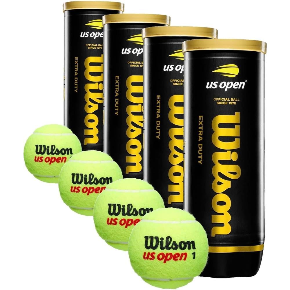 4 PACK PELOTA DE TENNIS WILSON US OPEN EXTRA DUTY - 1