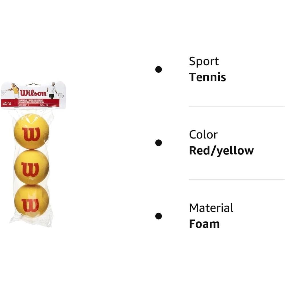 PELOTA DE TENNIS STARTED ESPUMA WILSON SQUASH 6 UND - 4