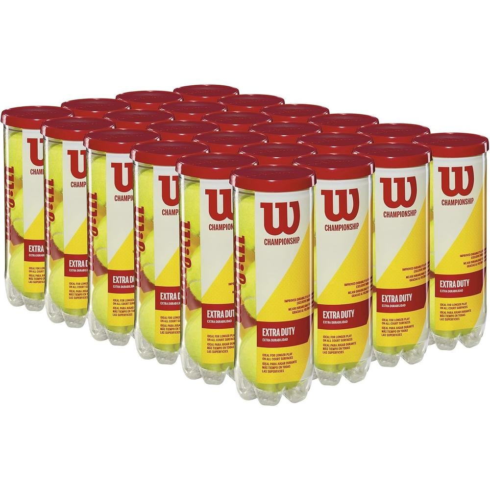 24 PACK PELOTA DE TENNIS WILSON CHAMPIONSHIP 3 UND C/U - 1